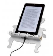 Suport de carte, cititor și tabletă Throne Bookchair Silver